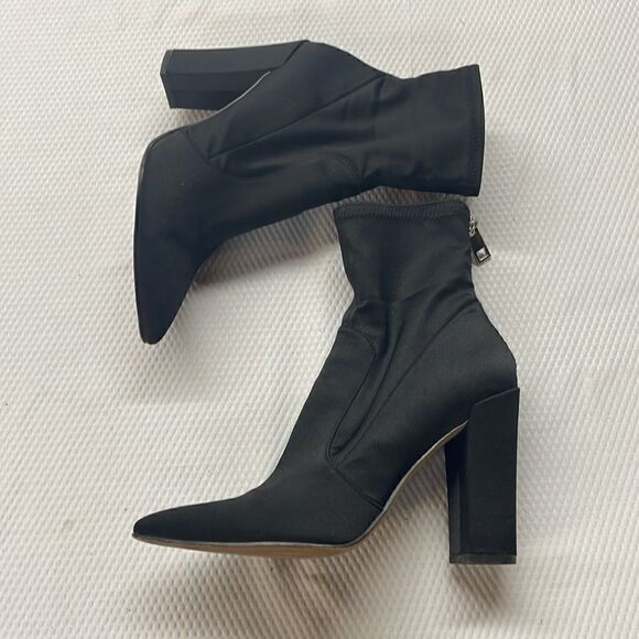 Dolce Vita Size 10 5 1/4” Heel Leather Stretch Boots - Picture 5 of 11